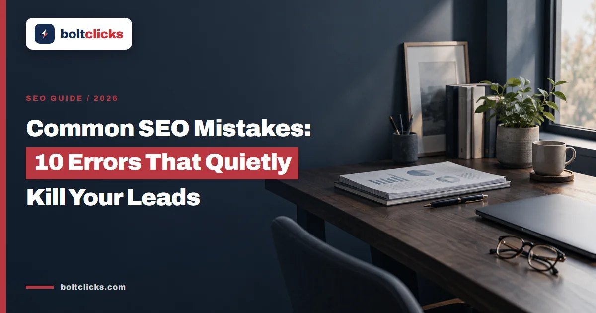 Common SEO Mistakes: 10 Errors That Quietly Kill Your Leads