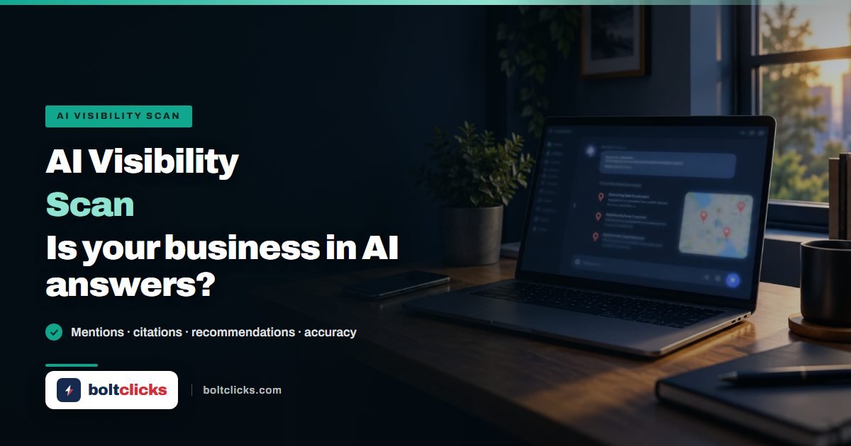 AI visibility scan: checking whether a business is mentioned, cited or recommended in AI answers